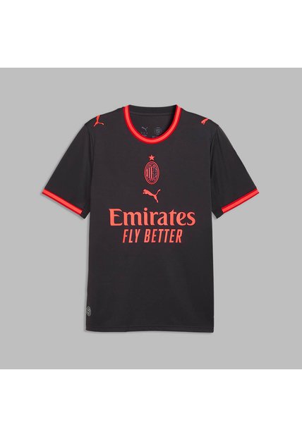 Camiseta Puma Hombre Alternativa AC Milan 26/27 - Negro - Fútbol | Uso Casual Y Entrenamiento