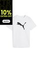 Camisa Deportiva Puma Original Ess Logo TB Blanco Para Niños de Puma