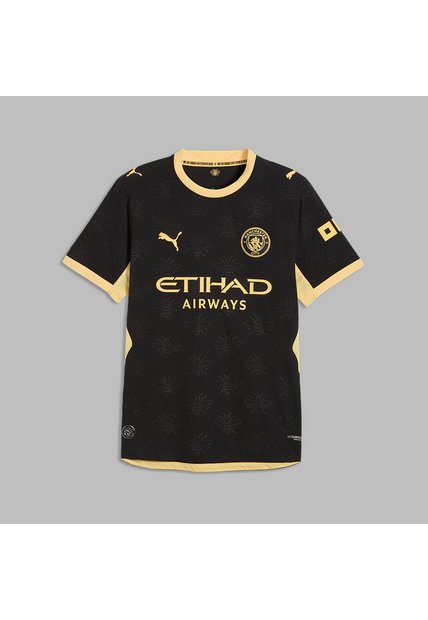Camiseta Puma Hombre Visitante Manchester City 26/27 Authentic - Negro - Fútbol | Uso Casual Y Entrenamiento