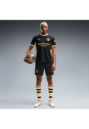 Camiseta Puma Hombre Visitante Manchester City 26/27 Authentic - Negro - Fútbol | Uso Casual Y Entrenamiento