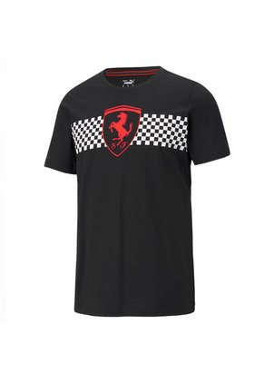 Camiseta Negra Puma FERRARI RACE CHECKERED FLAG TEE – 599848 01