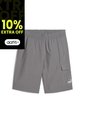 Pantaloneta Deportiva Puma Original Logo 9 Gris Para Hombre de Puma
