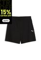 Pantaloneta Deportiva Puma Ess Elevated Original Negro Mujer de Puma