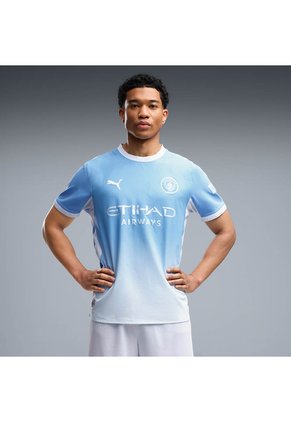 Camiseta Puma Hombre Local Manchester City 26/27 Authentic - Azul - Fútbol | Uso Casual Y Entrenamiento