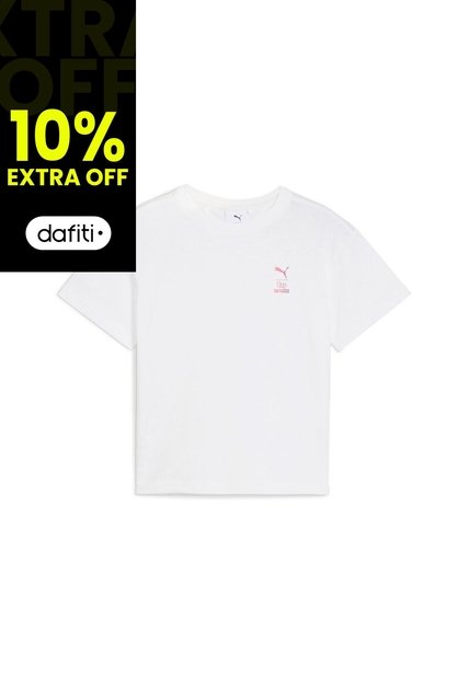 Camisa Deportiva Puma Original Hello Kitty Blanco Para Niños