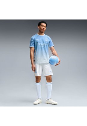 Camiseta Puma Hombre Local Manchester City 26/27 Authentic - Azul - Fútbol | Uso Casual Y Entrenamiento