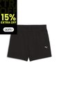 Pantaloneta Deportiva Puma Original Ess Mid-Rise Negro Mujer de Puma
