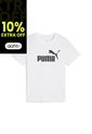 Camisa Deportiva Puma Original Ess No. 1 Logo Blanco Niños de Puma