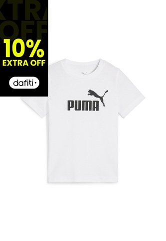 Camisa Deportiva Puma Original Ess No. 1 Logo Blanco Niños Puma