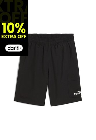 Pantaloneta Deportiva Puma Original Logo 9 Negro Para Hombre Puma