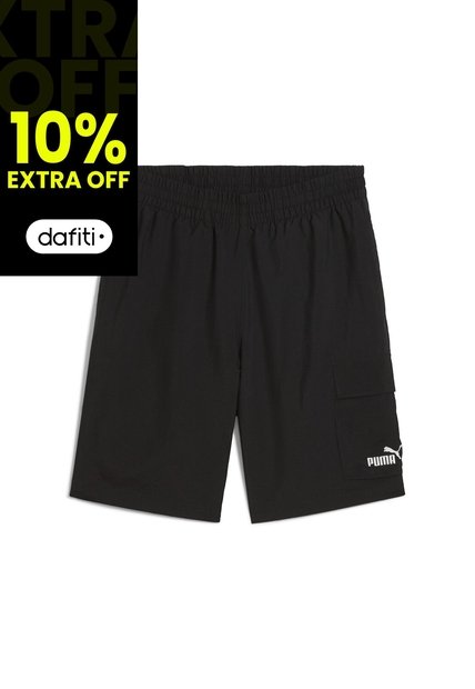 Pantaloneta Deportiva Puma Original Logo 9 Negro Para Hombre