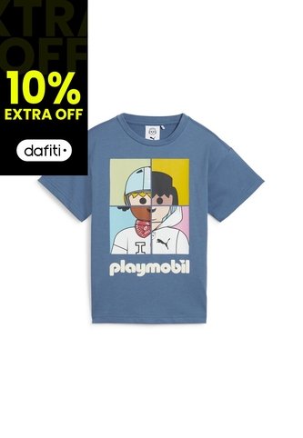 Camisas Deportivas Puma Original X Playmobil Azul Niños Puma