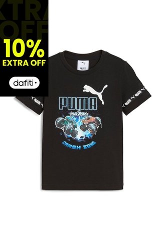 Camisa Deportiva Puma X Hot Wheel Graphic B Negro Niños Puma