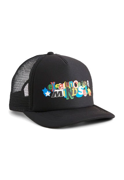 Gorra Marca Puma Basketball Trucker Original Negro Hombre