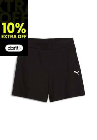 Pantaloneta Deportiva Puma Ess Elevated Original Negro Mujer Puma