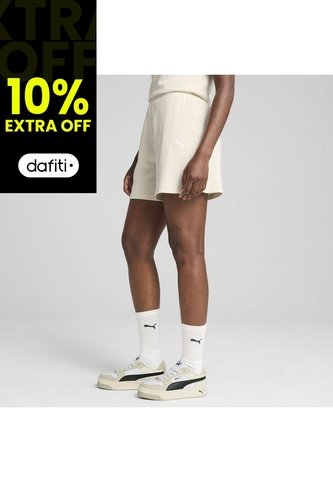 Pantaloneta Deportiva Puma Original Ess Elevated Beige Mujer Puma