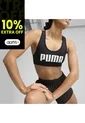Top Deportivo Puma 4 Keeps Bra W Original Negro Mujer de Puma