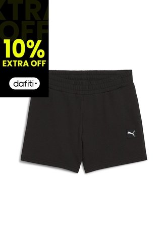 Pantaloneta Deportiva Puma Original Ess Mid-Rise Negro Mujer Puma