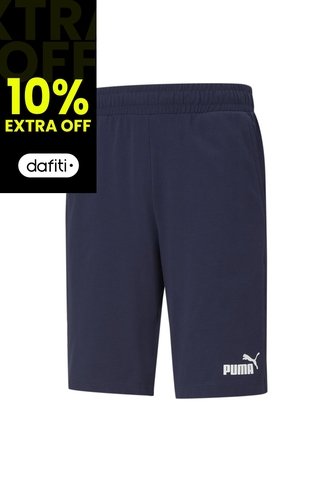 Pantaloneta Deportiva Puma Original Ess Jersey Azul Hombre Puma