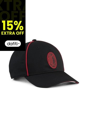 Gorra Puma Original Ac Milan King Cap Negro Rojo Para Hombre Puma