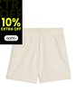 Short Deportivo Marca Puma High-Waist Original Blanco Mujer de Puma
