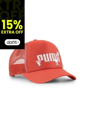 Gorra Deportiva Puma Original X Hk&Fr Trucker Jr Rojo Niños Puma