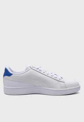 Tenis Lifestyle Blanco-Azul-Dorado PUMA Smash v2 L