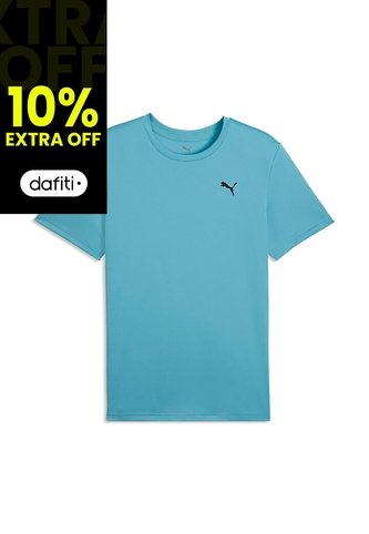 Camisa Deportiva Puma Original Tad Ess Poly Text Azul Hombre Puma