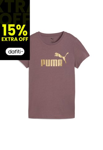 Camisas Deportivas Puma Ess Metallic No. 1 Logo Marrón Mujer Puma
