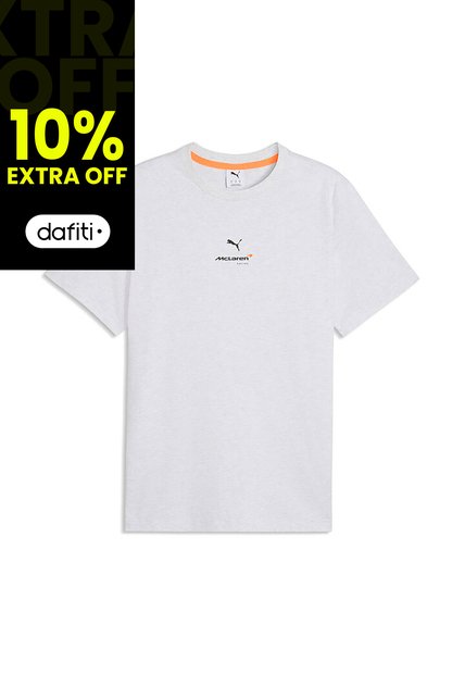 Camisa Deportiva Puma Original McLaren Sm Logo Blanco Hombre