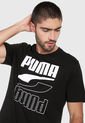 Camiseta Negro-Blanco Puma Rebel Short Sleeve de Puma