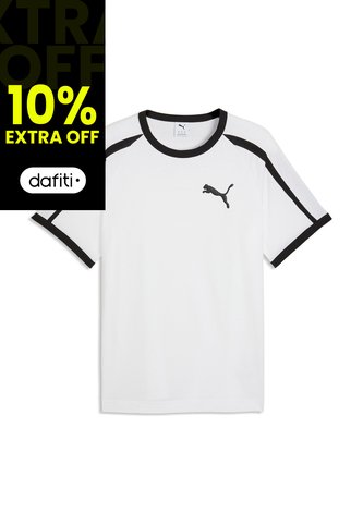 Camisa Deportiva Puma Original T7 Big Cat Blanco Para Hombre Puma