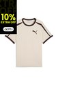 Camisa Deportiva Puma Original T7 BigCat Ringer Beige Hombre de Puma