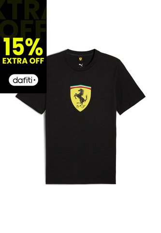 Camisa Deportiva Puma Original Ferrari Colored Negro Hombres Puma