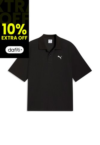Camisa Tipo Polo Puma Original WardrobeEss Negro Para Hombre Puma