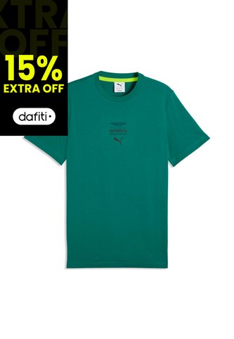 Camiseta Deportiva Puma Original Amf1 Essent Verde Hombre Puma