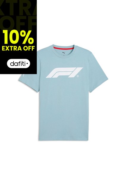 Camisa Deportiva Puma Original F1 Ess Logo Azul Para Hombres