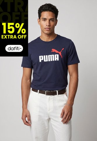 Camiseta PUMA Essentials 2 Logo No. 1  Azul Puma
