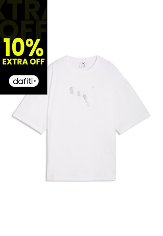 Camisa Deportiva Puma Original Ess Graphics Leo Blanco Mujer Puma