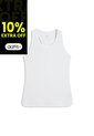 Camiseta Deportiva Puma Original Racerback Tank Blanco Mujer de Puma