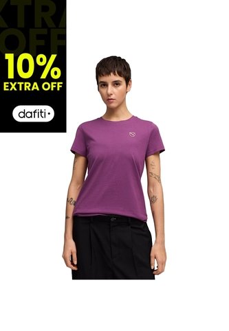 Camisa Deportiva Puma Original EssElevated Morado Para Mujer Puma