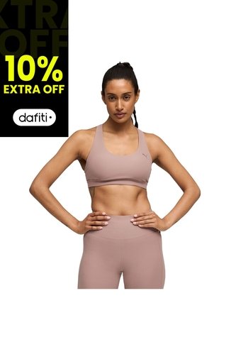 Top Deportivo Puma Original Cloudspun BraMid Café Para Mujer Puma