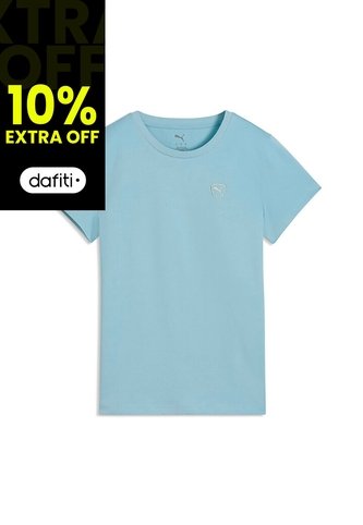 Camisa Deportiva Puma Originals Ess Elevated Azul Para Mujer Puma