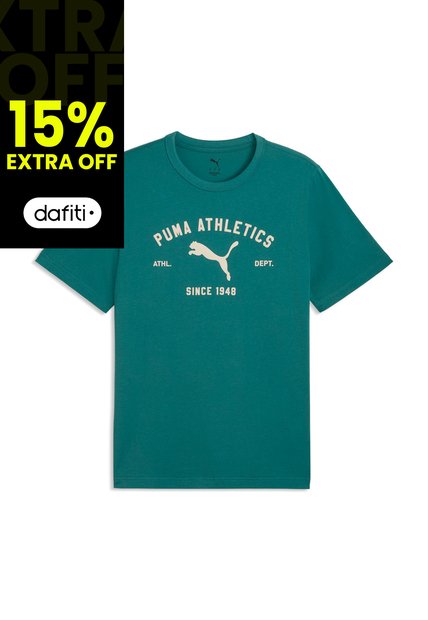 Camisa Deportiva Puma Originales Class Graphic Verde Hombre