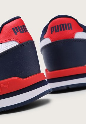 Tenis Lifestyle Azul-Blanco-Rojo Puma St Runner V3 Mesh