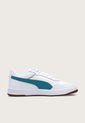 Tenis Lifestyle Blanco-Turquesa-Café Puma Court Ultra de Puma