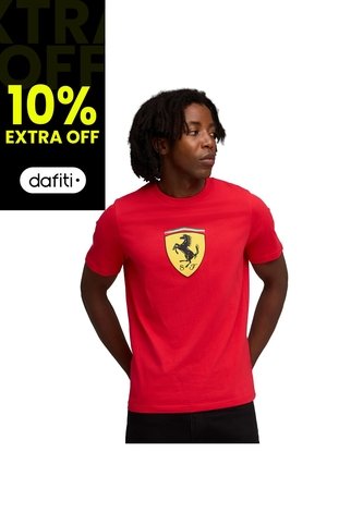 Camisa Deportiva Puma Original Ferrari Sw Shield Rojo Hombre Puma