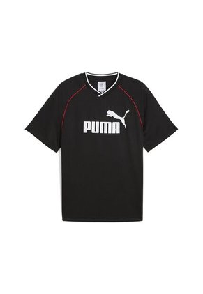 Camisa Deportiva Puma Ess Football Jersey Negro Para Hombre