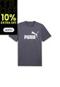 Camisa Deportiva Puma Ess No.1 Logo Heather Gris Para Hombre de Puma