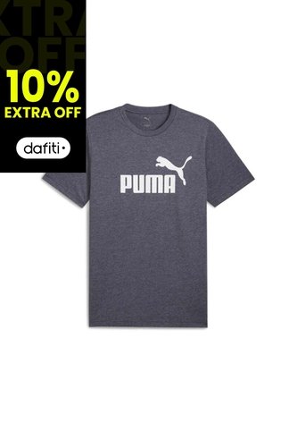 Camisa Deportiva Puma Ess No.1 Logo Heather Gris Para Hombre Puma